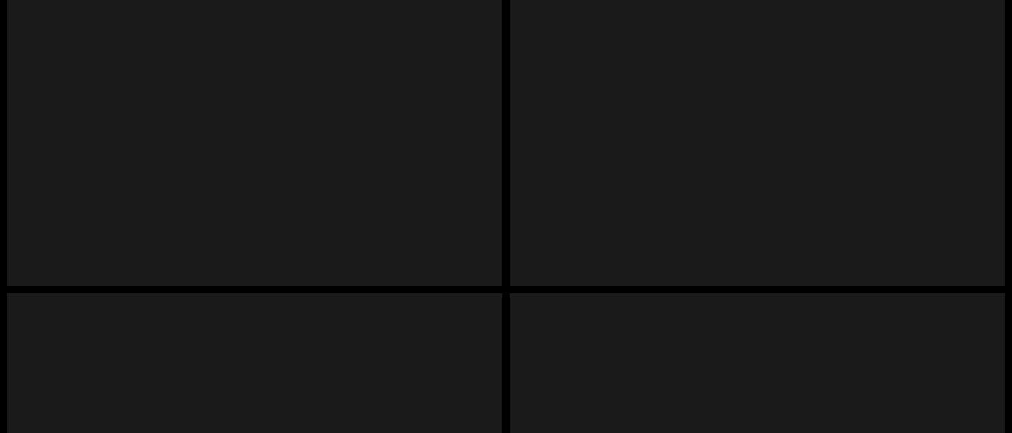 An austere, pitch-black wireframe grid with stark dividing lines that feels raw, structural, and strictly mechanical.