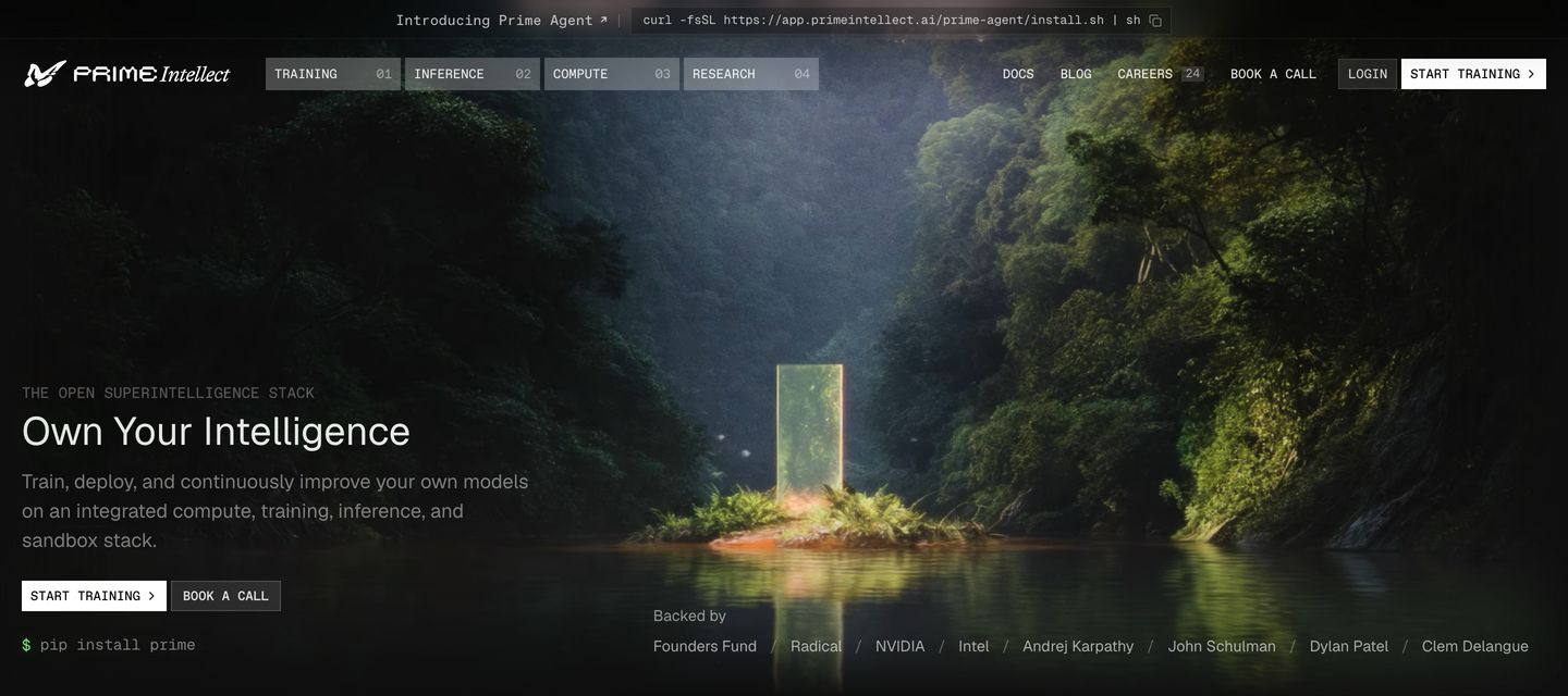 Cinematic and mysterious developer hero pairing a glowing monolith landscape with sharp, technical infrastructure typography.