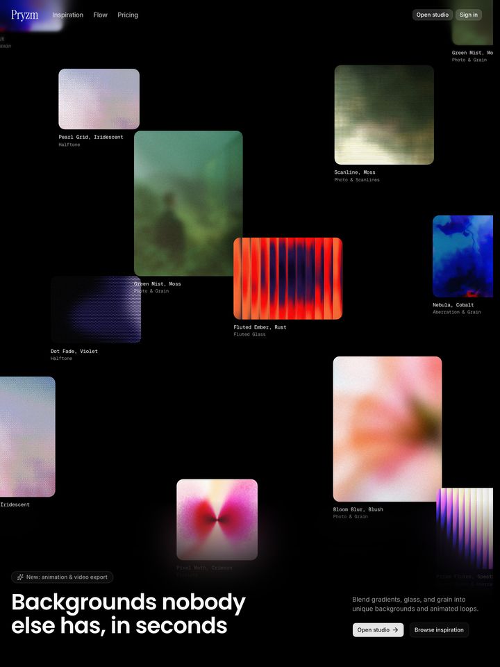 pryzm-design homepage