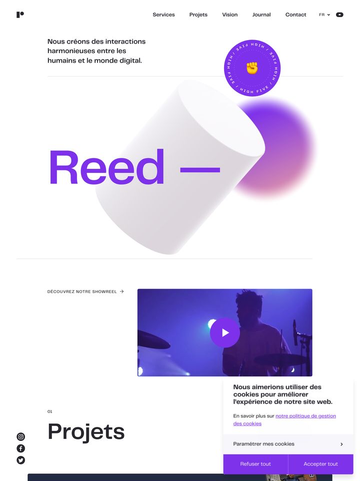 Reed homepage