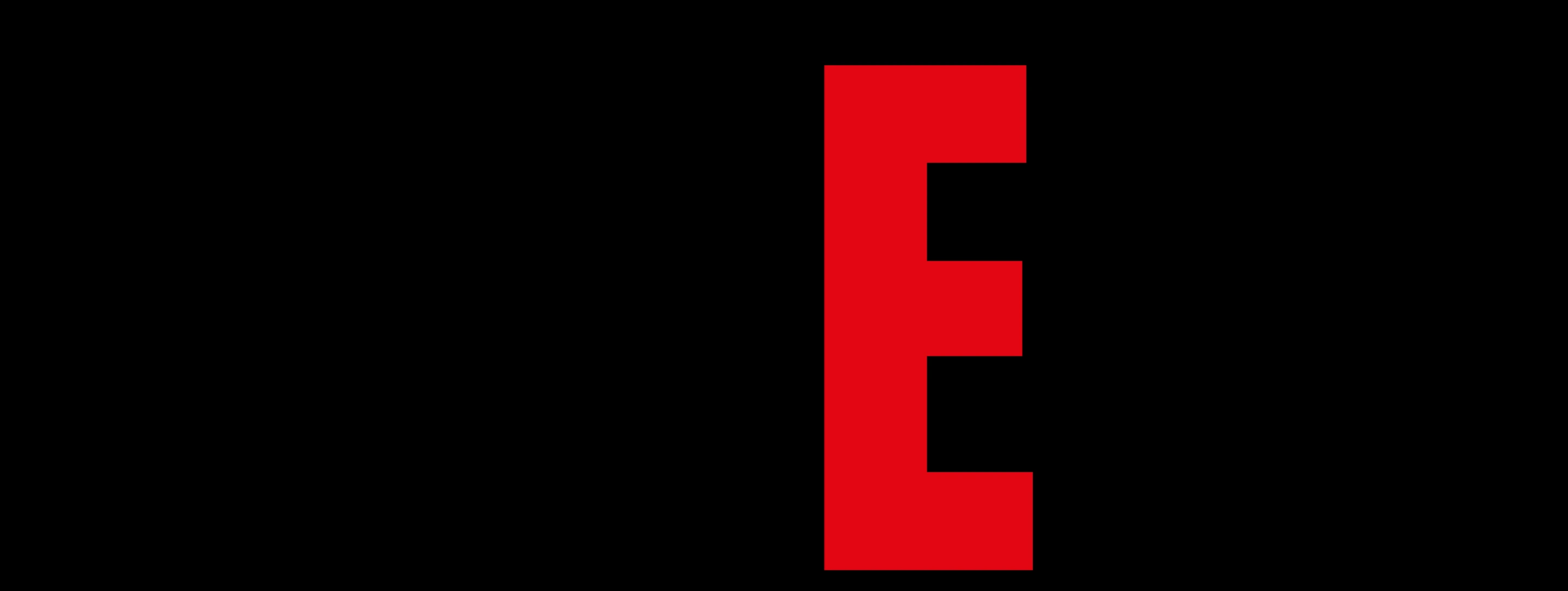 A monolithic red letterform stands stark against total darkness, creating an aggressive, ultra-minimal graphic statement.