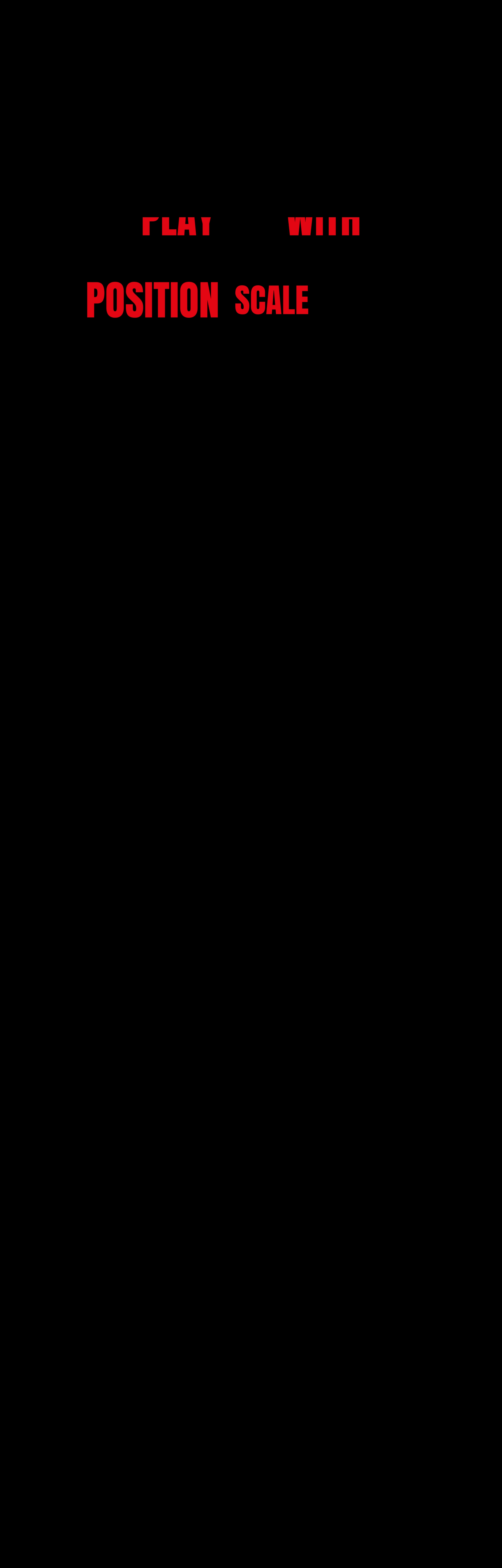 An austere, cavernous void punctuated by stark red condensed typography that emerges in isolated typographic bursts.