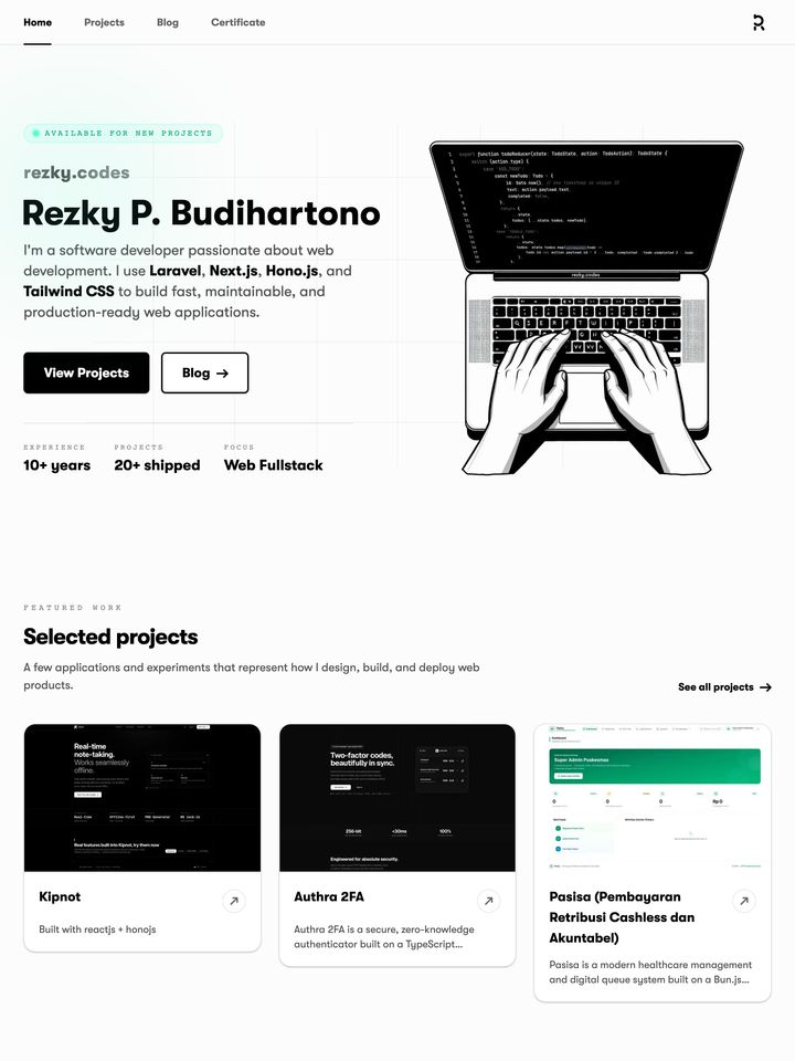 Rezky homepage