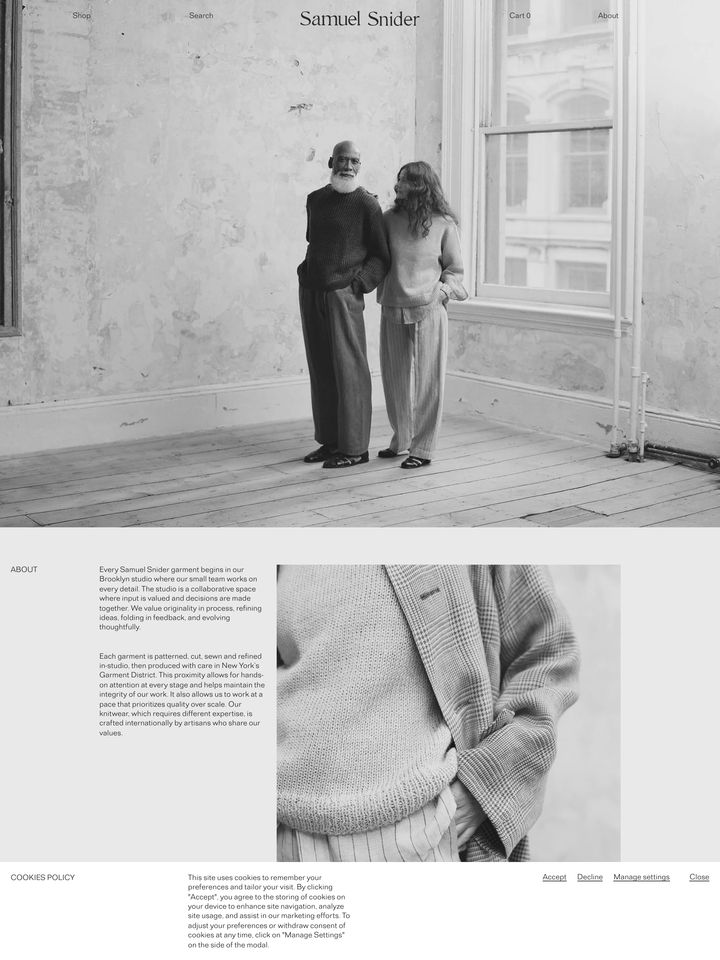 samuelsnider-com homepage