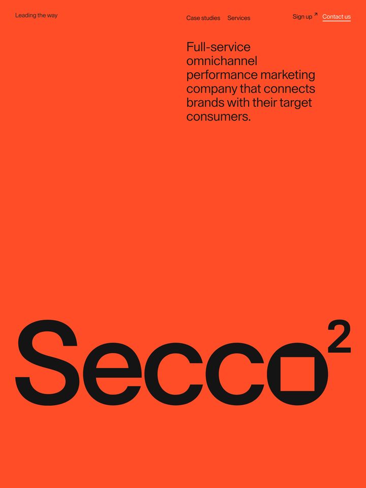 Secco Squared homepage