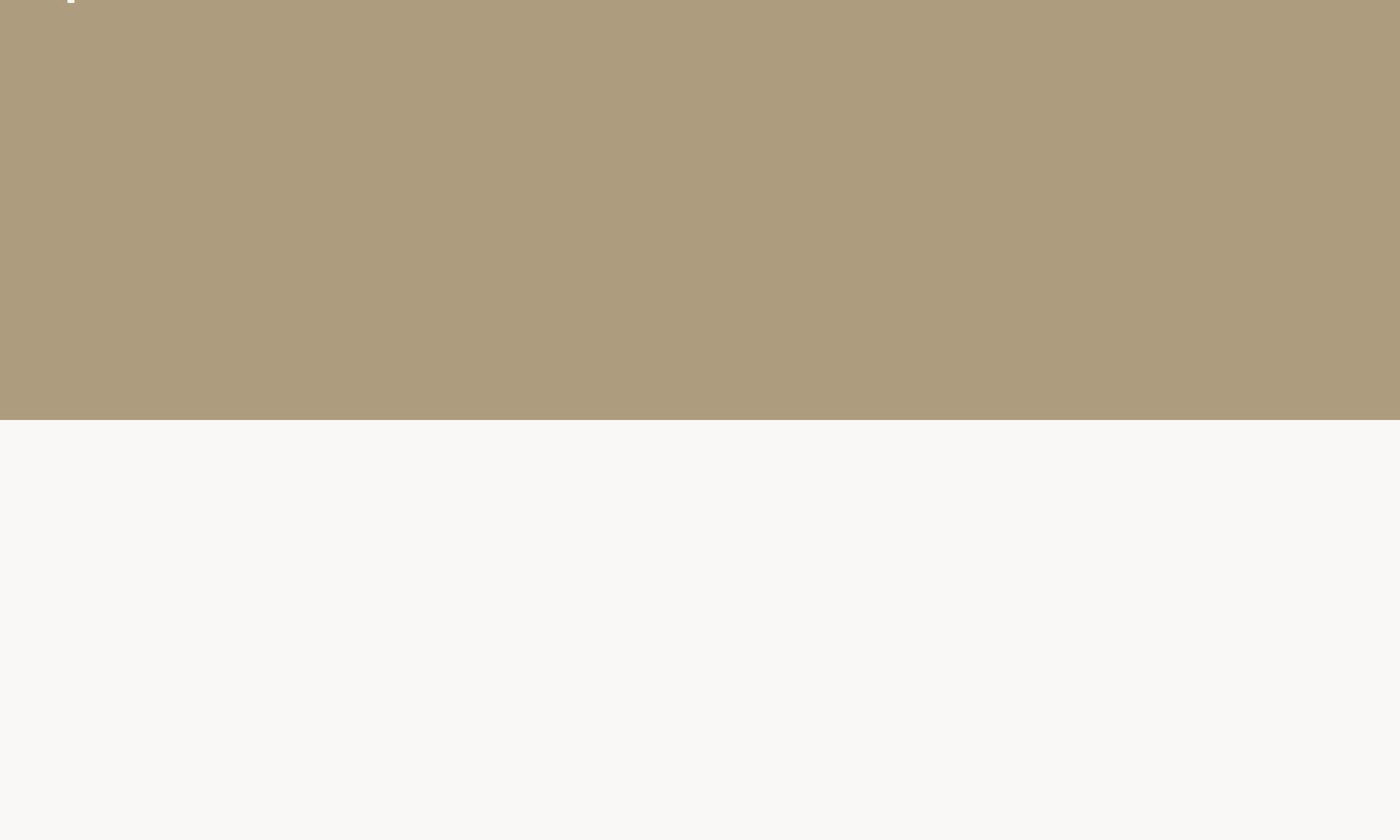 A quiet minimalist dual-tone transition block dividing sections with a warm taupe and off-white split.