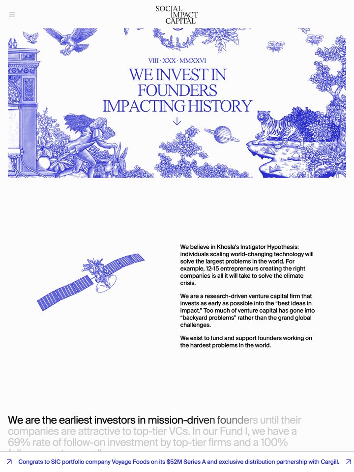 social-impact-capital-com homepage