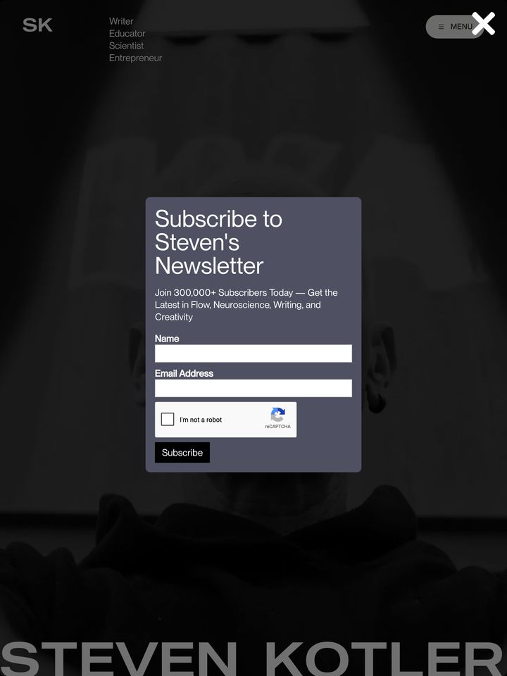 Steven Kotler homepage