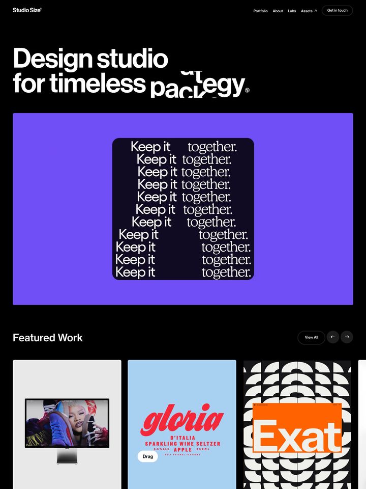 studio-size-com homepage