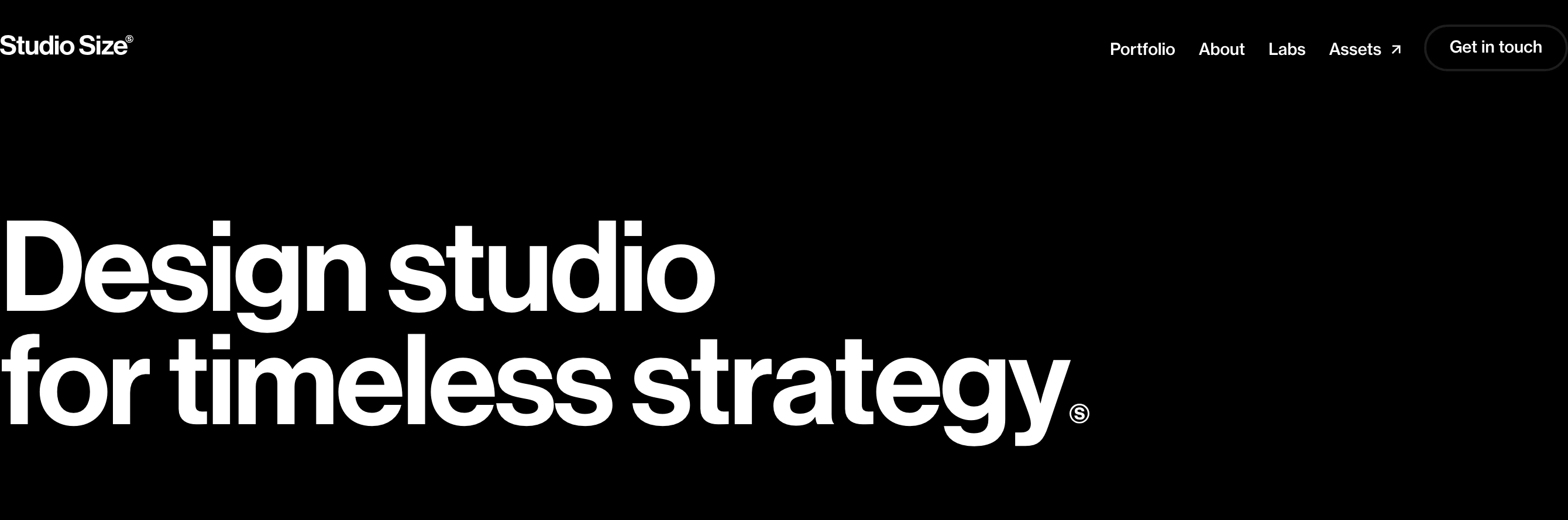 Stark, pitch-black minimalism anchored by massive, authoritative neo-grotesque typography that commands immediate focus.