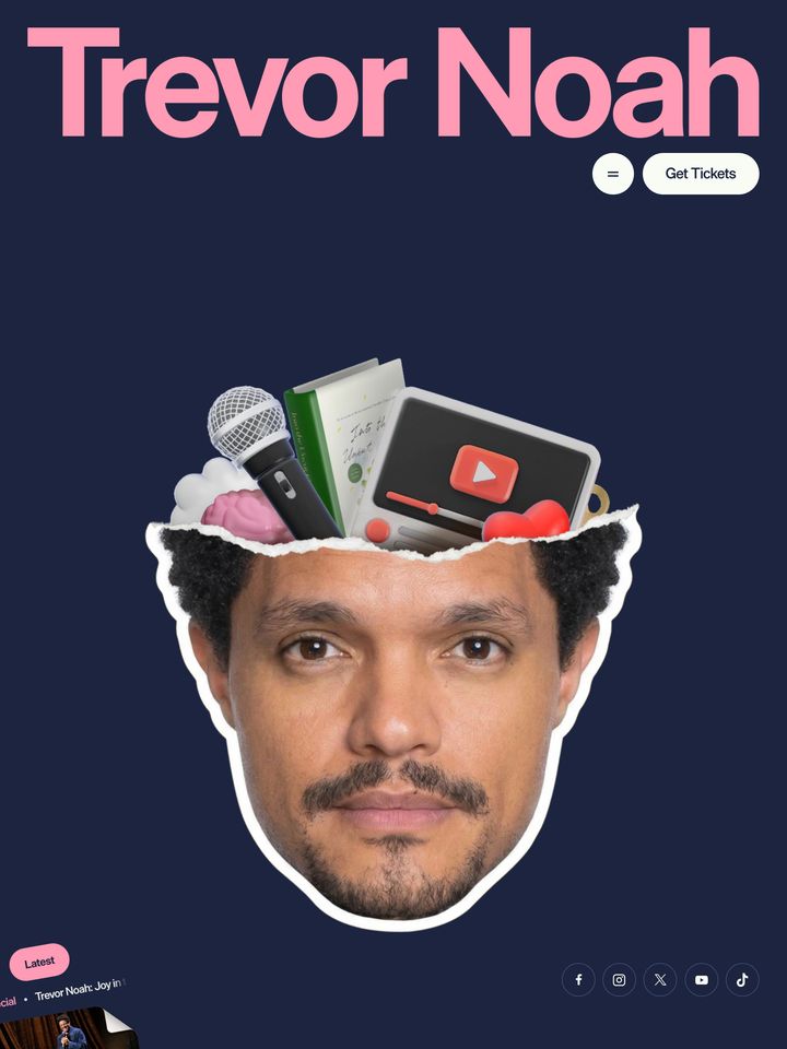 Trevor Noah homepage