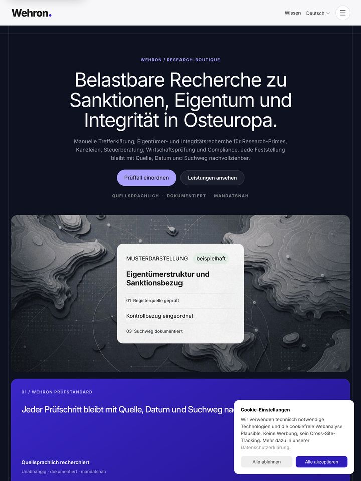 wehron-de homepage