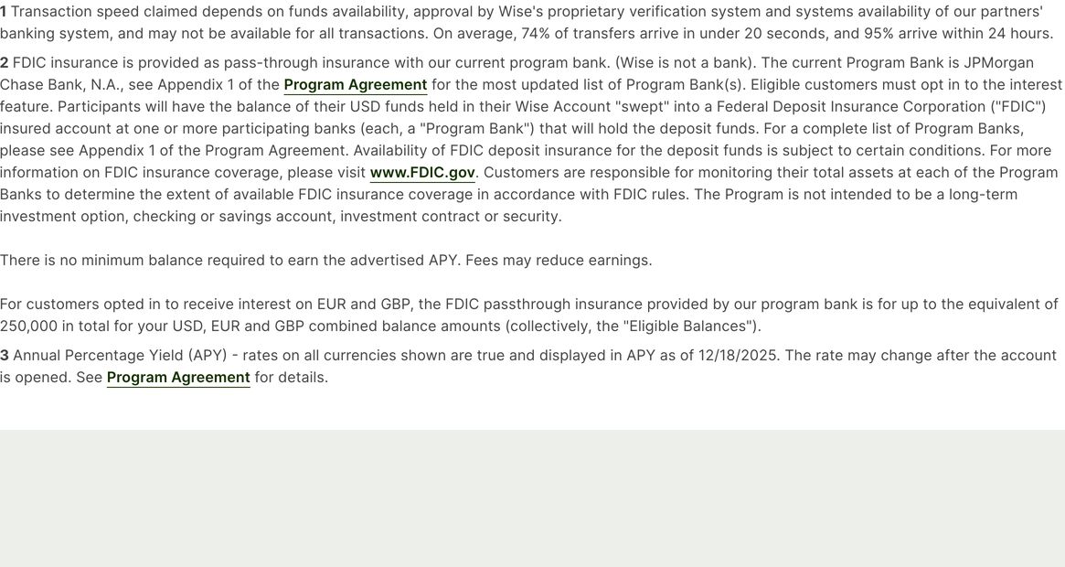 A quiet, dense block of numbered legal disclaimers and regulatory disclosures set in uniform small typography.