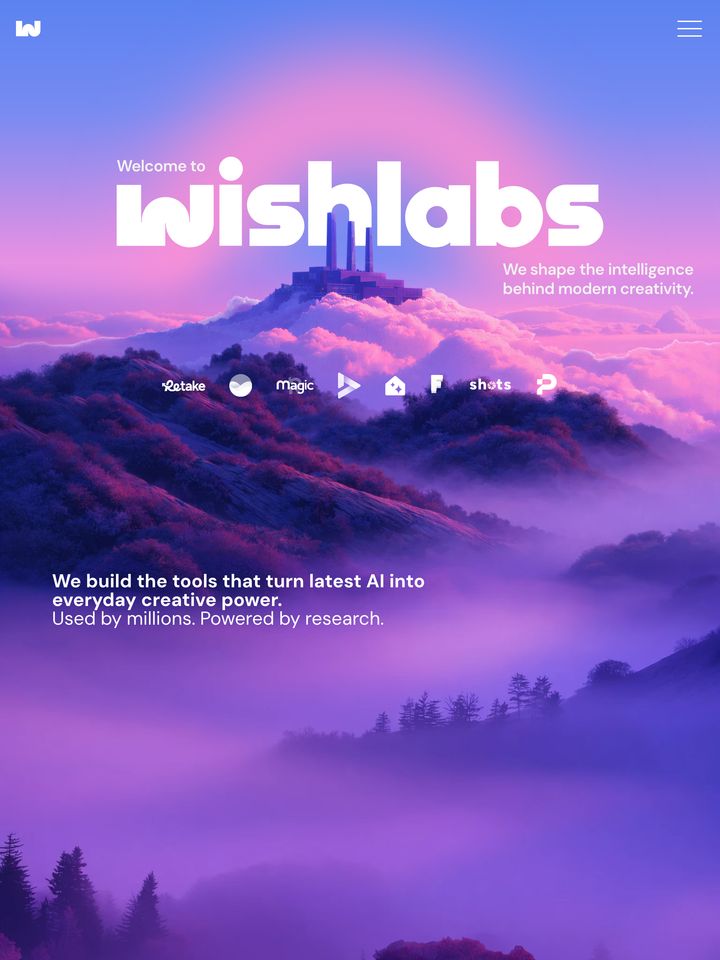 Wishlabs homepage