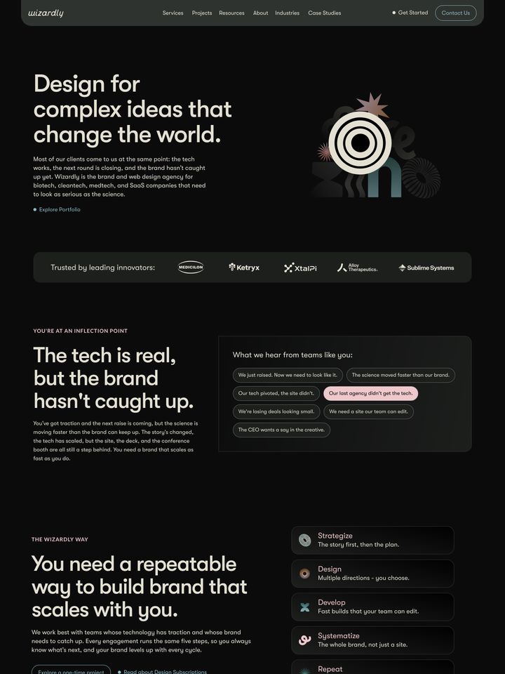 Wizardly homepage